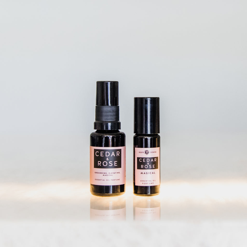 Cedar & Rose Mist: Essential Oil Perfume Mist