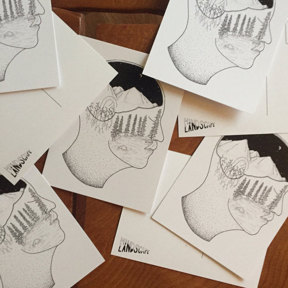 Mindscape//Landscape Illustrative Concept hand-drawn by Iris Gottleib
