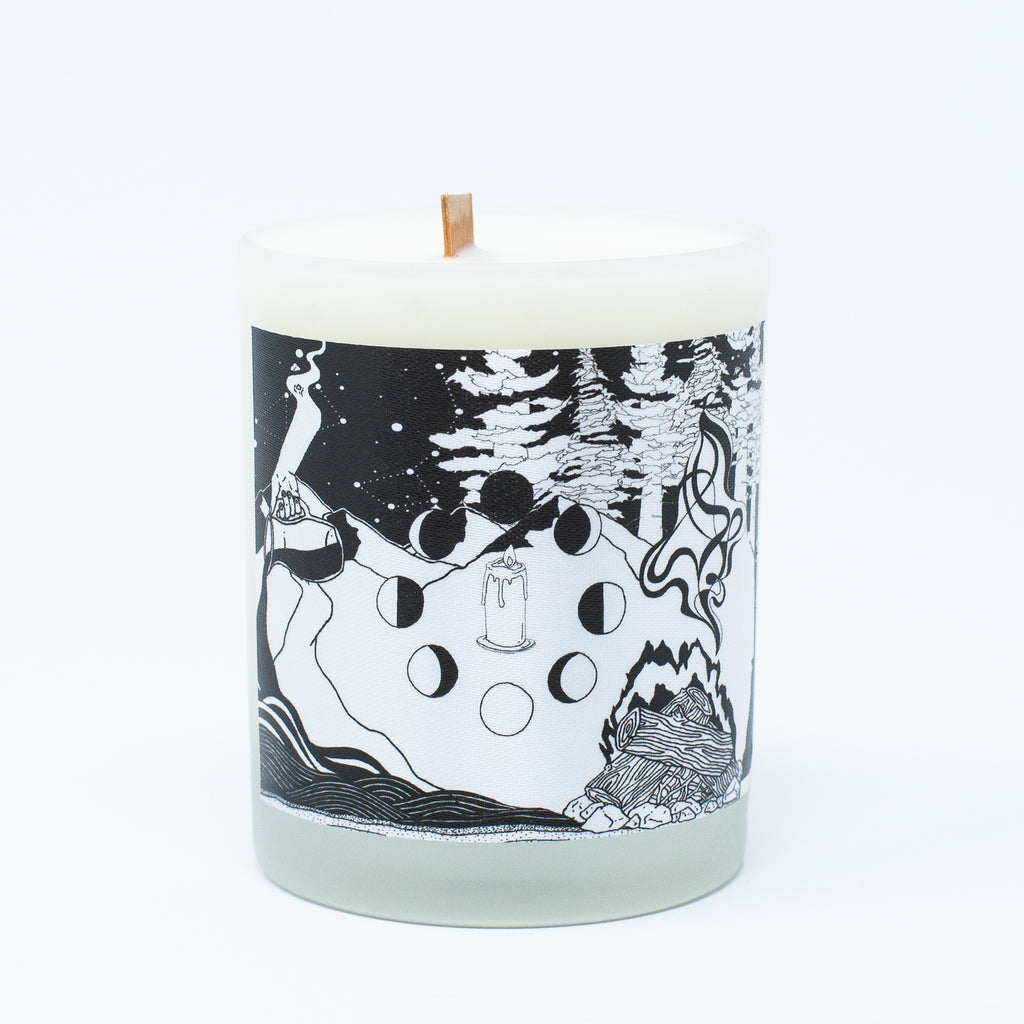 Ritual Candle with Elemental Design