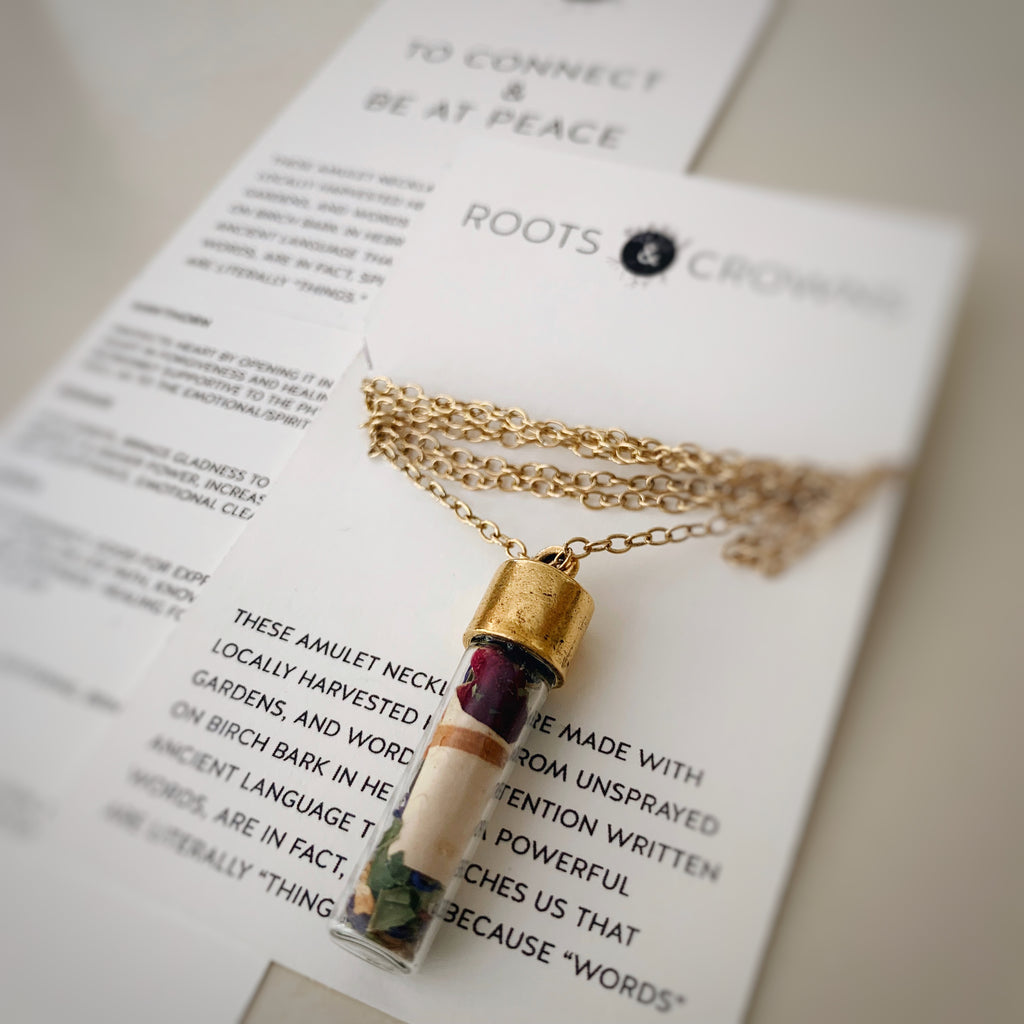 LIMITED: Botanical Amulet Necklaces